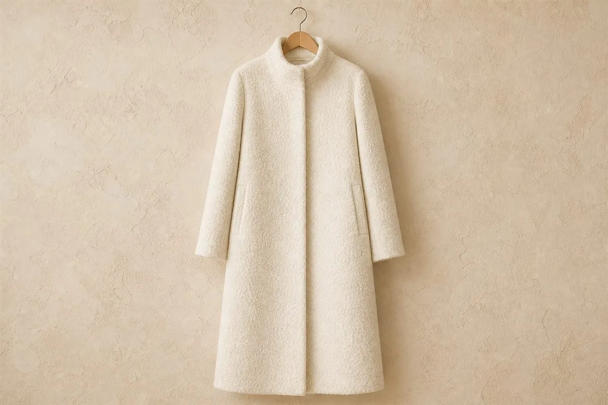 Edition Manteau Long en Laine Bouclée